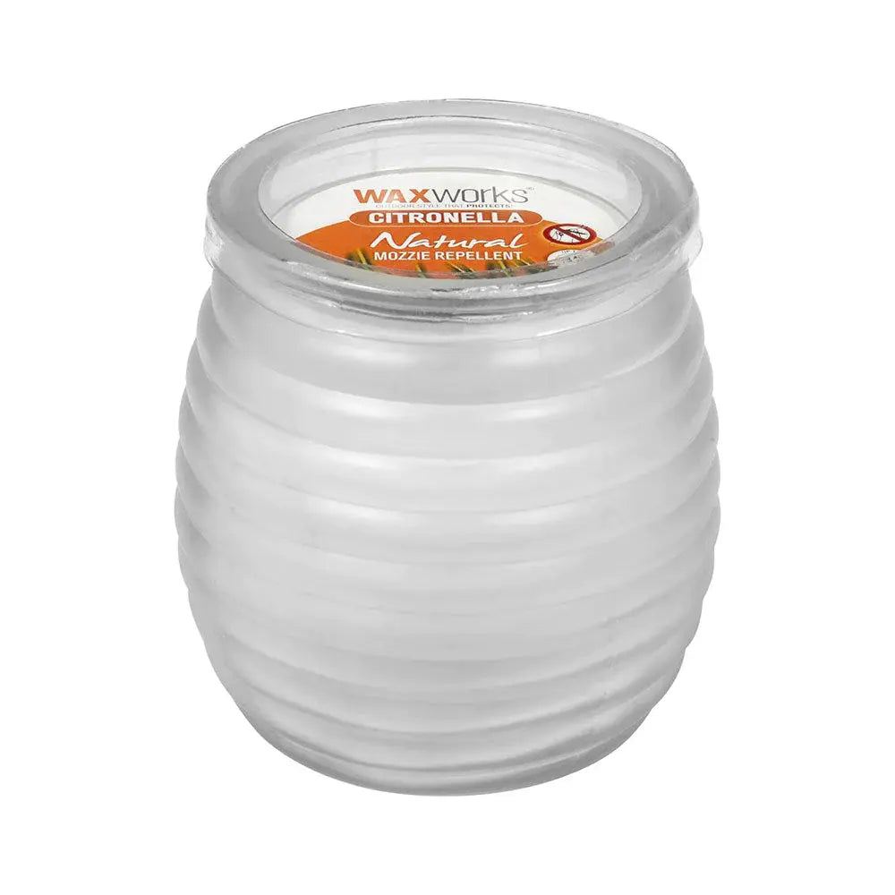 Waxworks Patio Glass Jar Citronella Candle