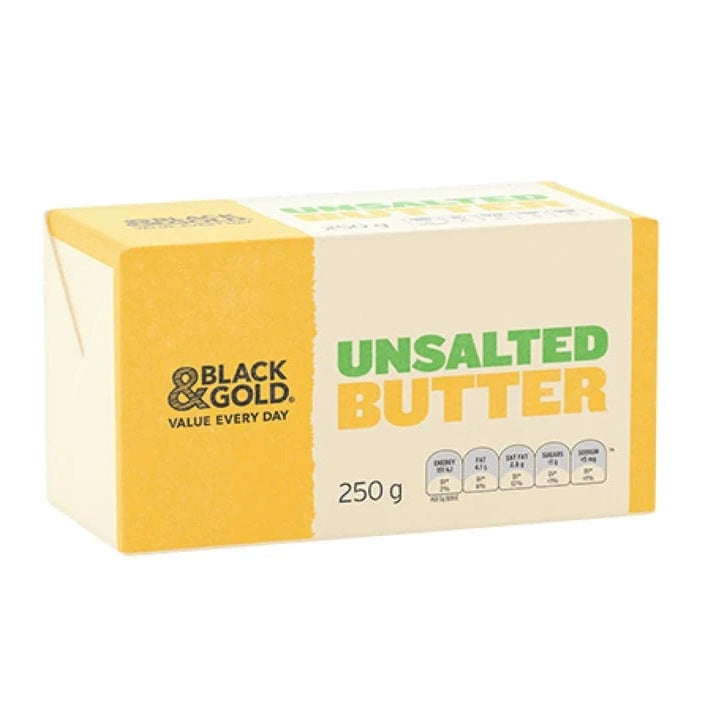 Black and Gold Unsalted Butter 500g