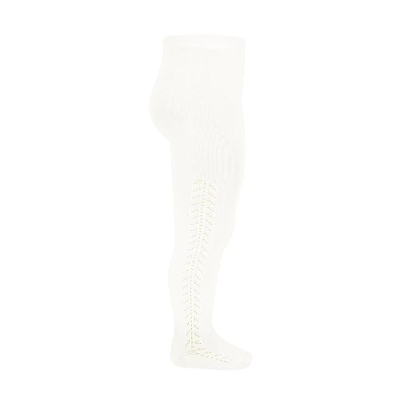 Condor 2591/1 Side Openwork Tight / Cream