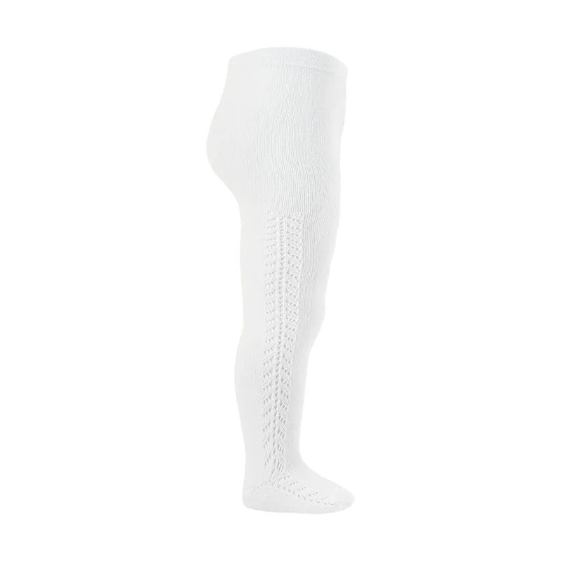 Condor 2591/1 Side Openwork Tight / Blanco