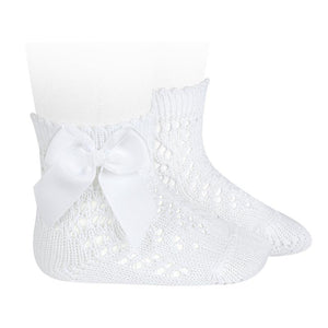 Condor Openwork Ankle Sock with Bow