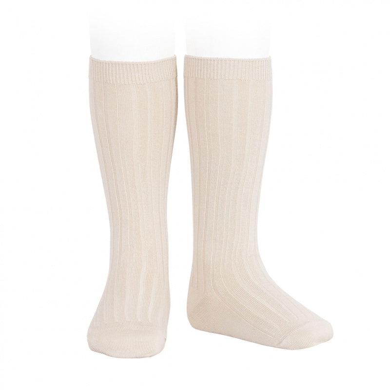 Condor 2016/2 Rib Knee High Sock / Linen