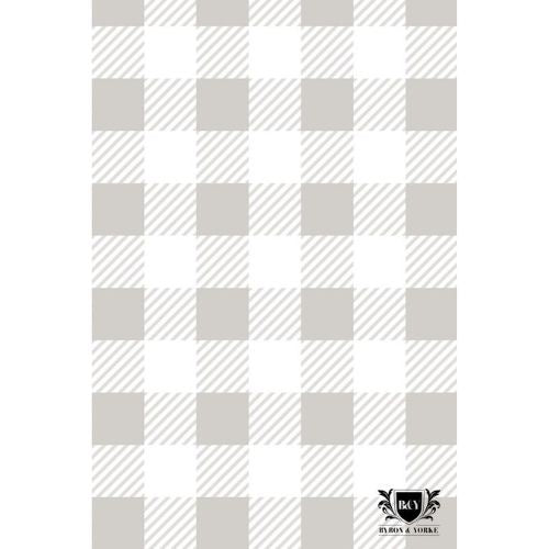 Byron & Yorke Microfibre Tea Towel Silver Gingham