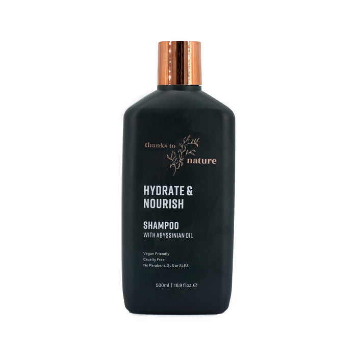 Thanks to Nature Hydrate & Nourish Shampoo with Abyssinian Oil 500ml