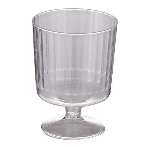 Clear Plastic Wine Goblet 145ml 15 Pack