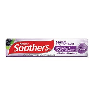 Soothers Blackcurrant Medicated Lozenges 10pk