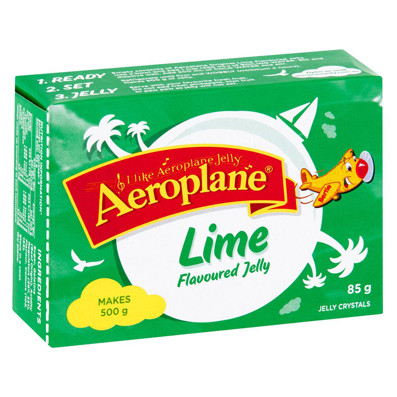 Aeroplane Original Lime Flavoured Jelly 85g