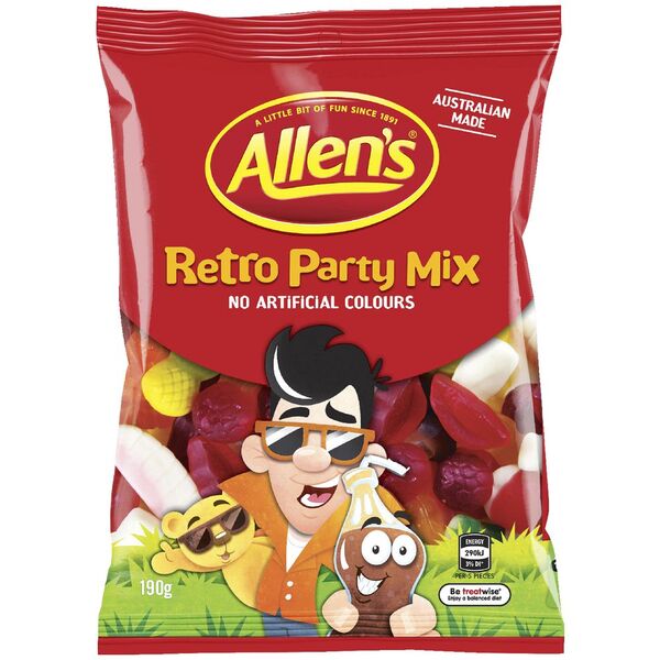 Allen's Party Mix Retro Lolly Bag 190g