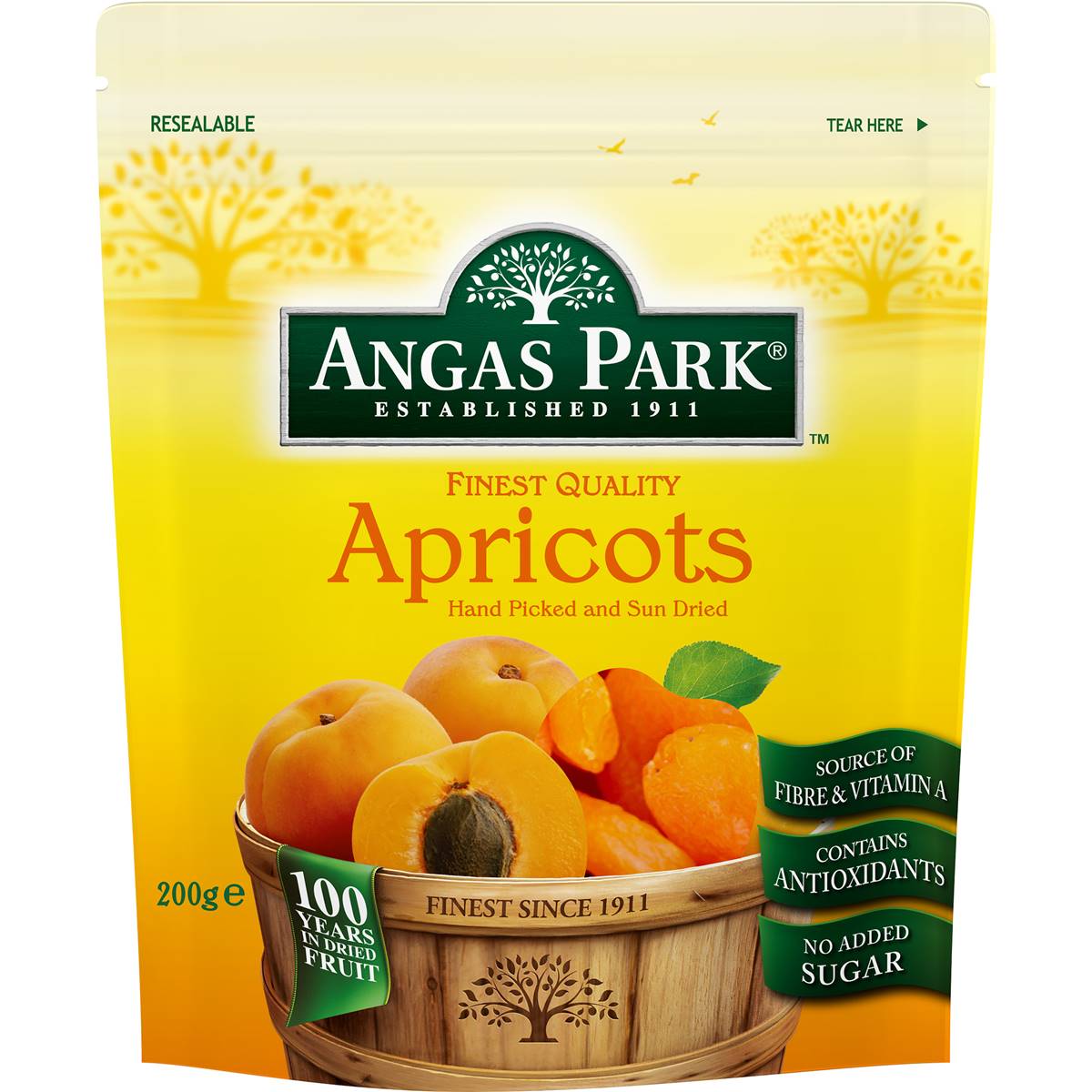 Angas Park Large Dried Apricots 200g