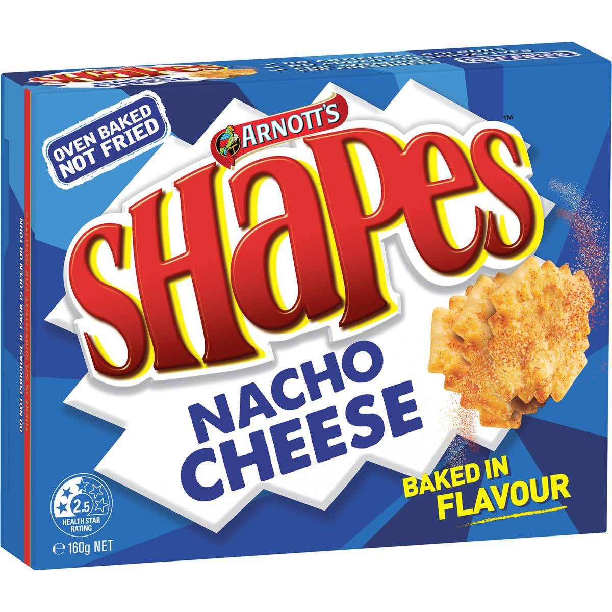 Arnott's Shapes Nacho Cheese 160g