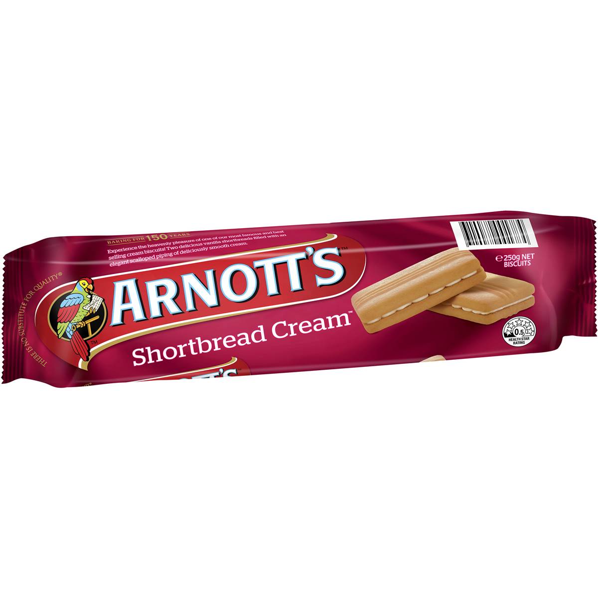 Arnott's Shortbread Cream Biscuits 250g