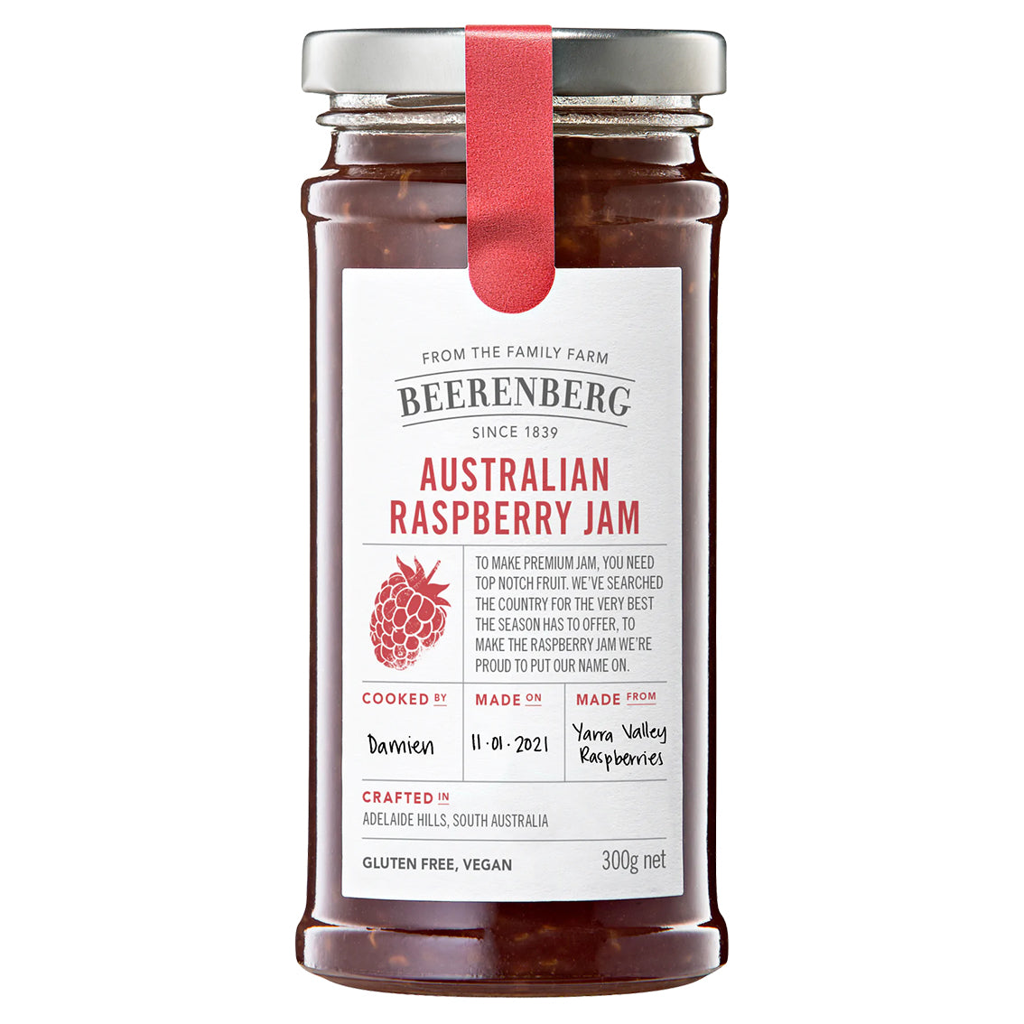 Beerenberg Raspberry Jam 300g