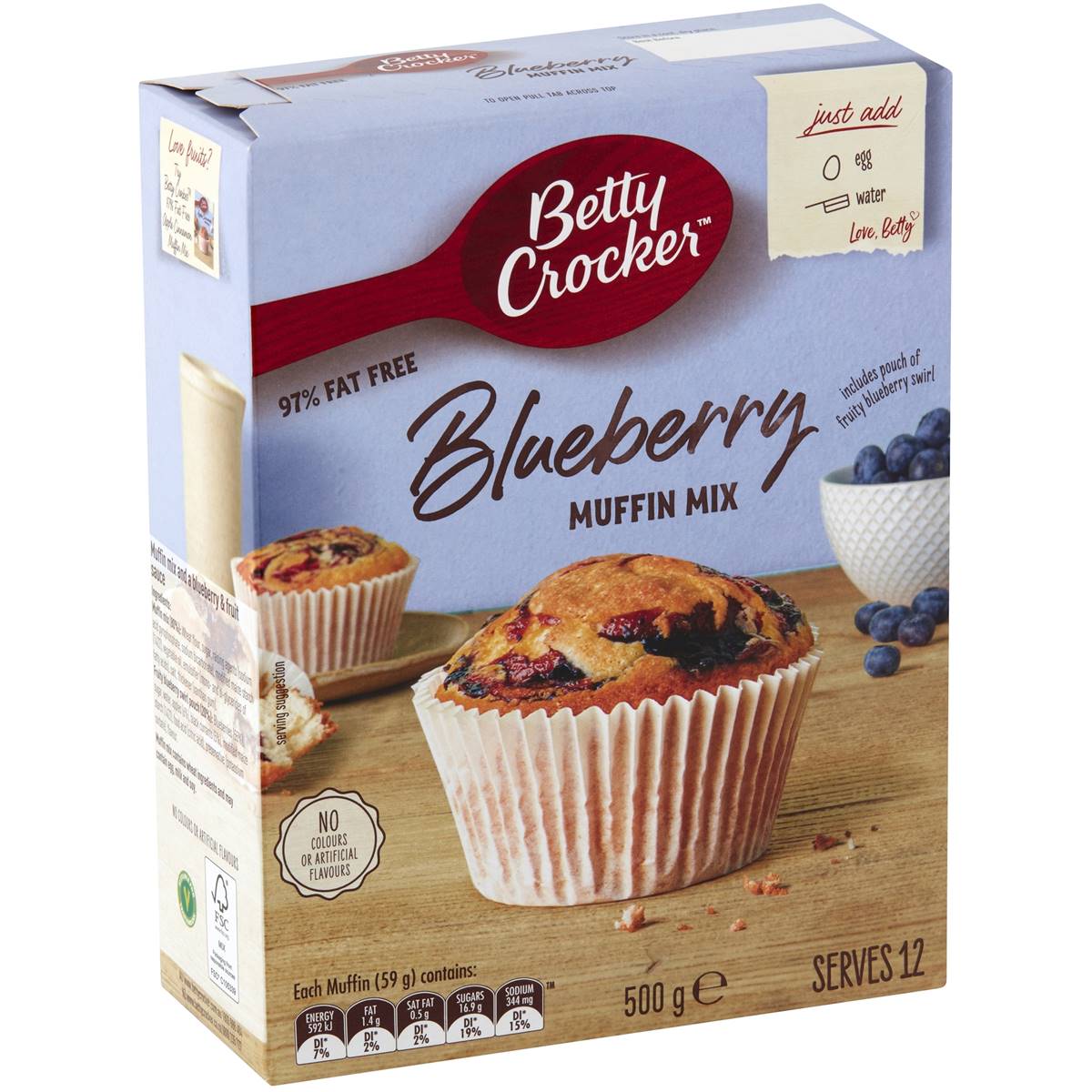 Betty Crocker Blueberry Muffin Mix 500g