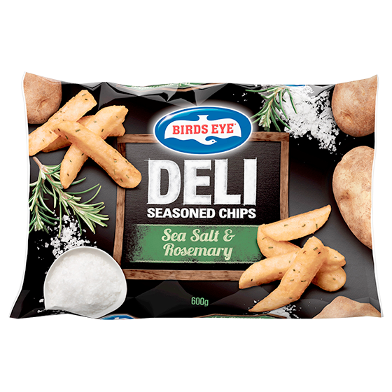 Birds Eye Deli Seasoned Chips 600g - Sea Salt & Rosemary