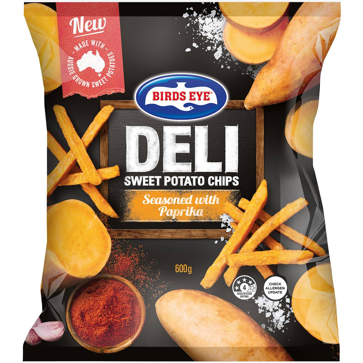 Birds Eye Deli Sweet Potato Chips Seasoned with Paprika 600g