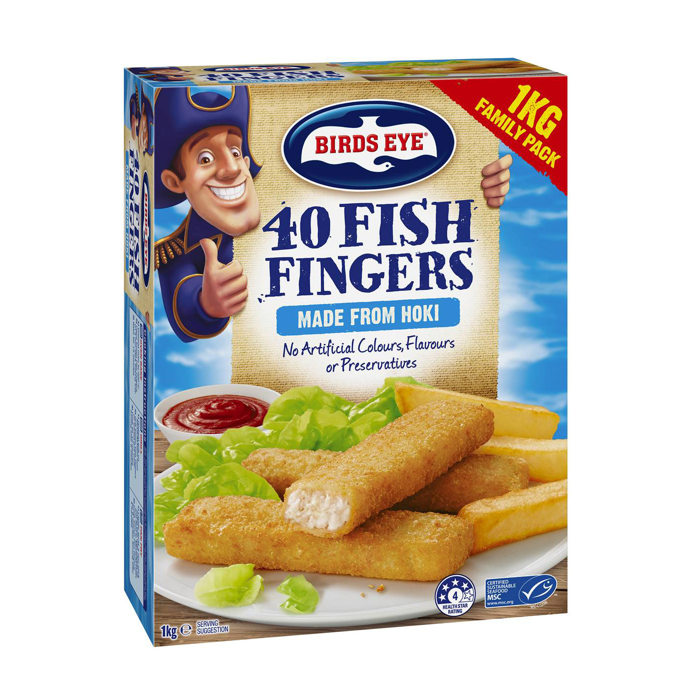 Birds Eye Fish Fingers 40pk 1kg