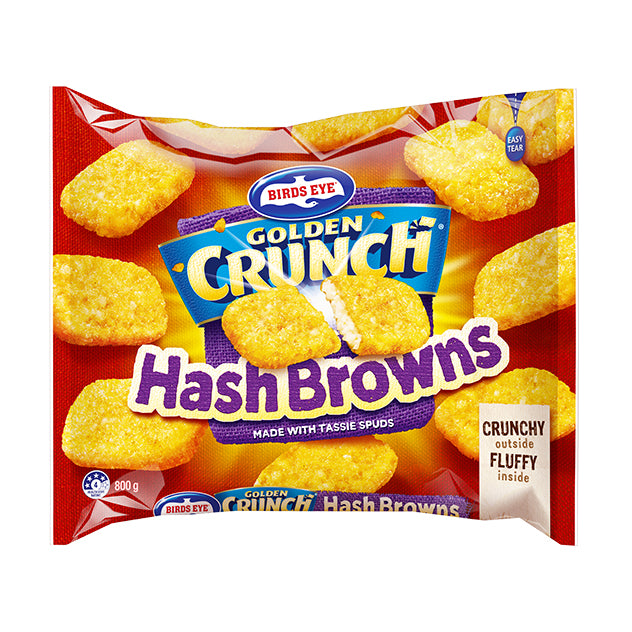 Birds Eye Golden Crunch Hash Browns 800g