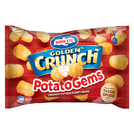 Birds Eye Golden Crunch Potato Gems 900g