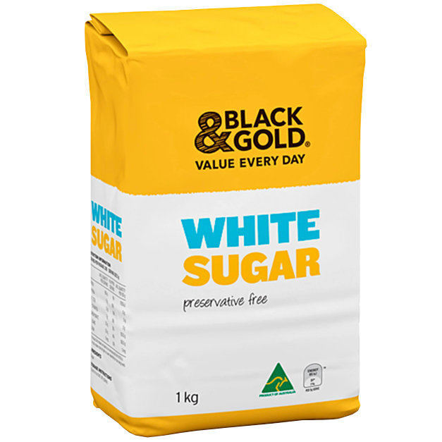 Black & Gold White Sugar 1kg