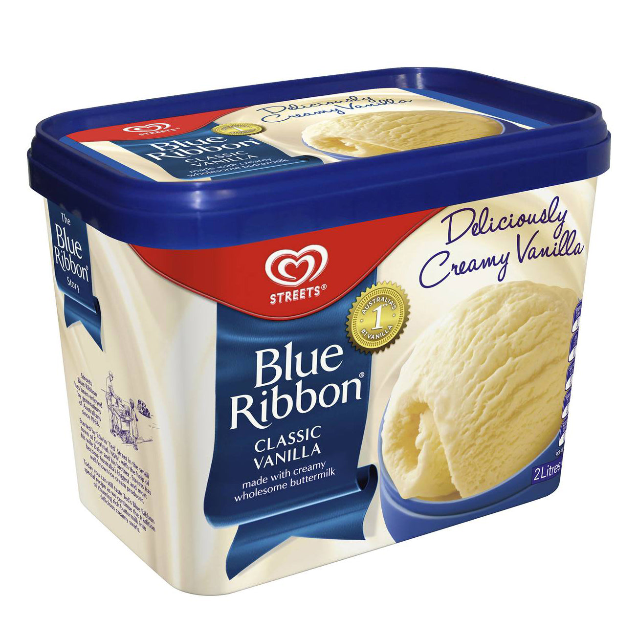 Blue Ribbon Vanilla Ice Cream 2L