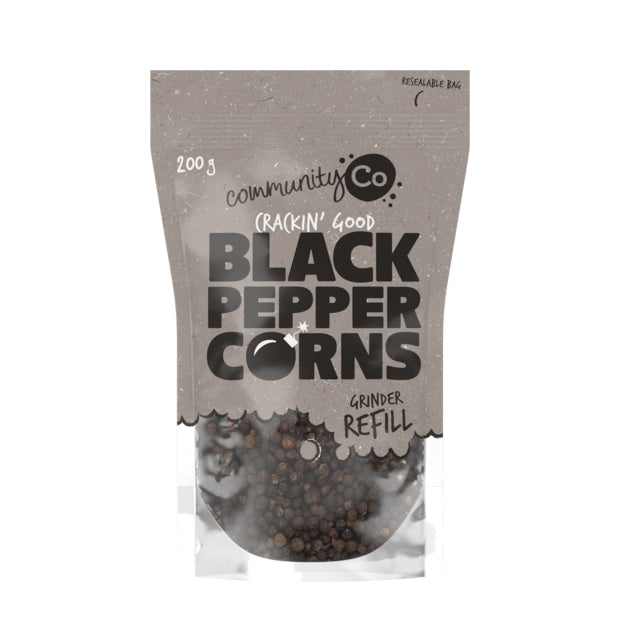 Community Co Black Peppercorns 200g