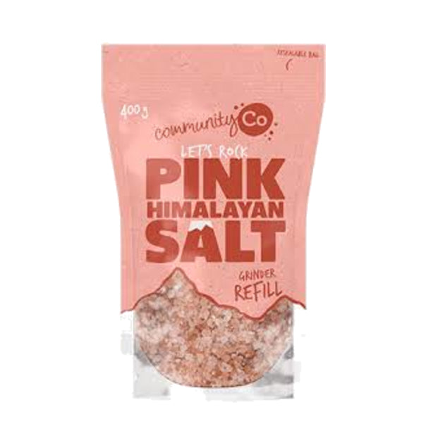 Community Co Pink Himalayan Salt Refill Pouch 400g