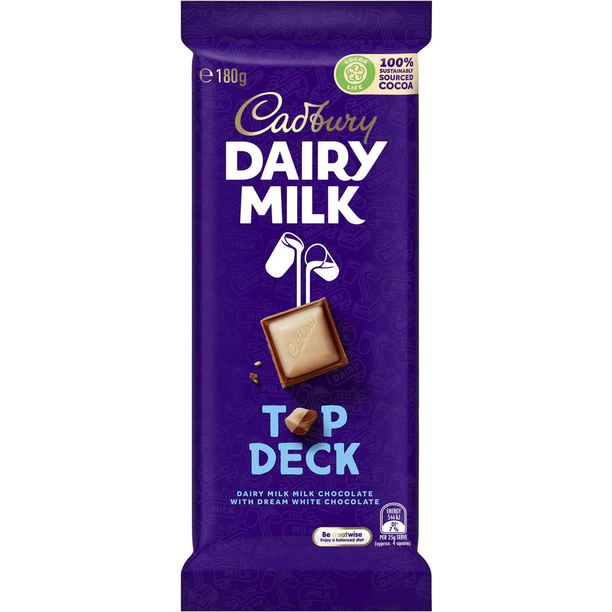 Cadbury Dairy Milk Top Deck Chocolate 180g