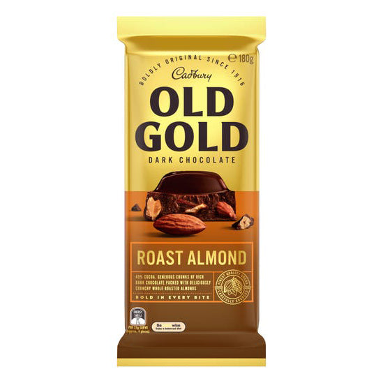 Cadbury Old Gold Roast Almond Dark Chocolate 180g