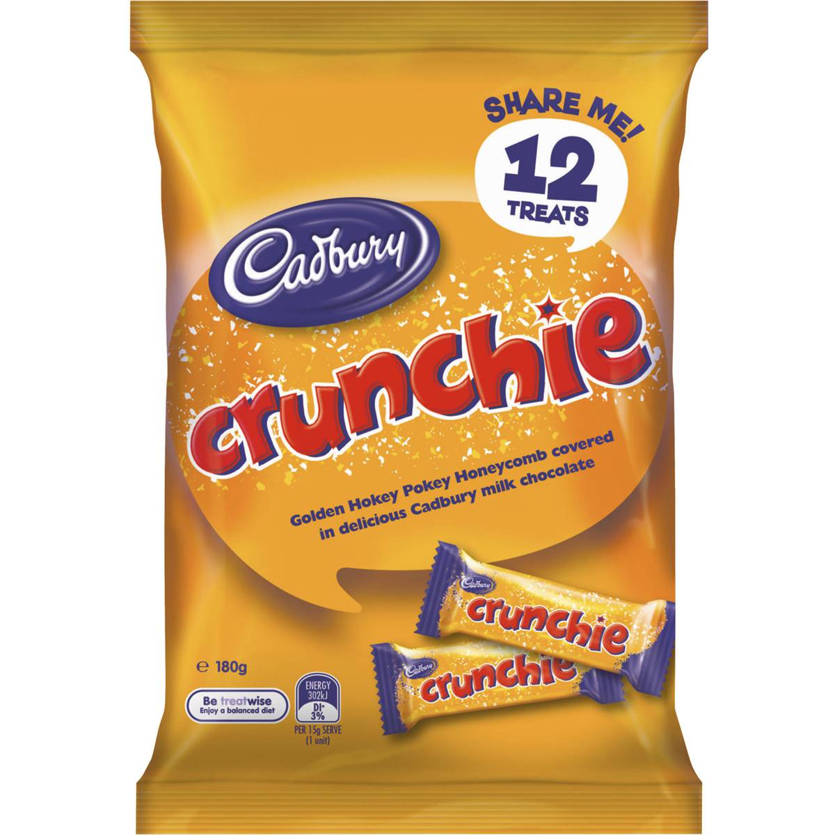 Cadbury Sharepack Crunchie 12pk 180g