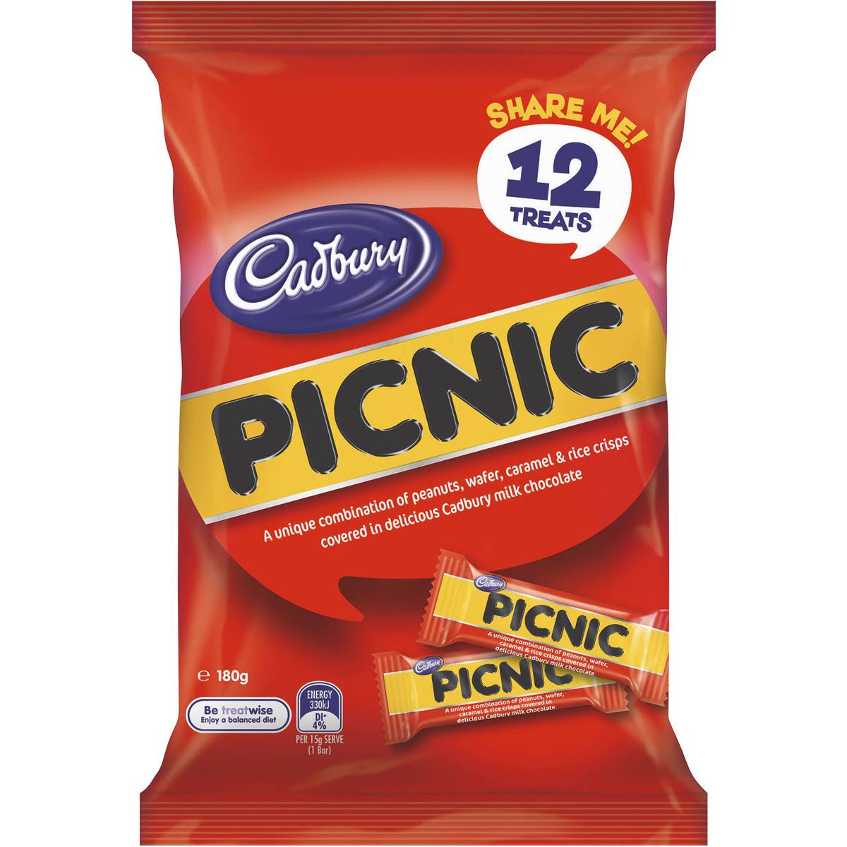 Cadbury Sharepack Picnic 12pk 180g