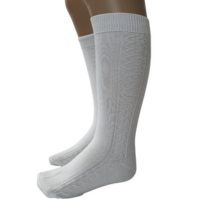 Carlomagno 272 Perle Cable Knee High Sock - Sand - 6