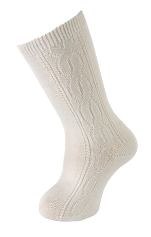 Carlomagno 272 Perle Cable Pattern Knee High Sock