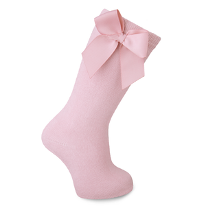 Carlomagno 2946 Grosgrain Bow Knee High Sock