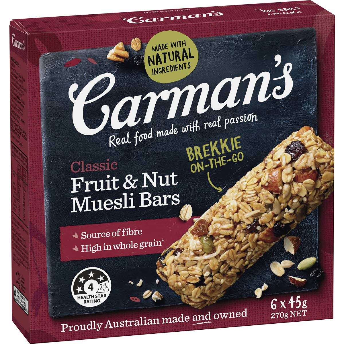 Carmans Classic Fruit & Nut Muesli Bars 5pkt