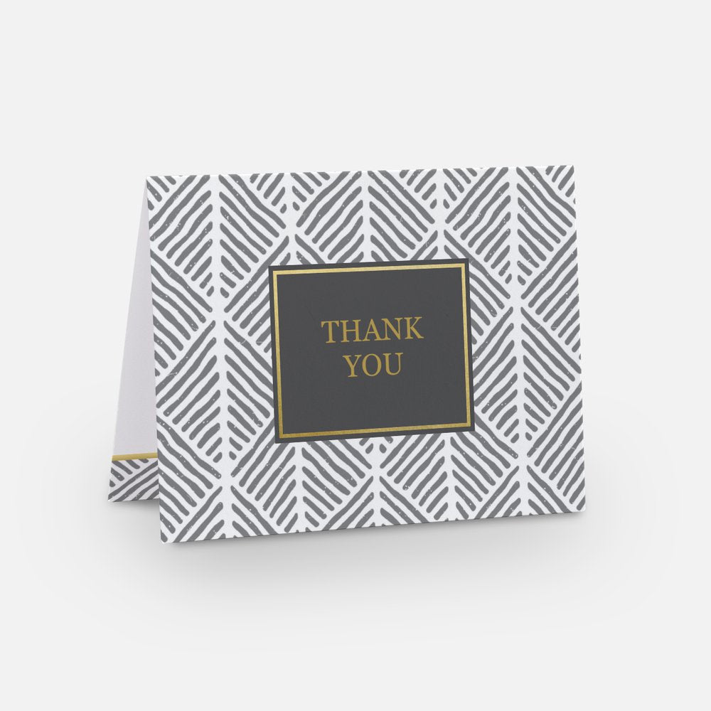 Chevron Echo Thank You Cards - 10 Pack