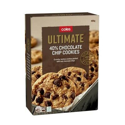 Coles Ultimate 40% Chocolate Chip Cookies 400g