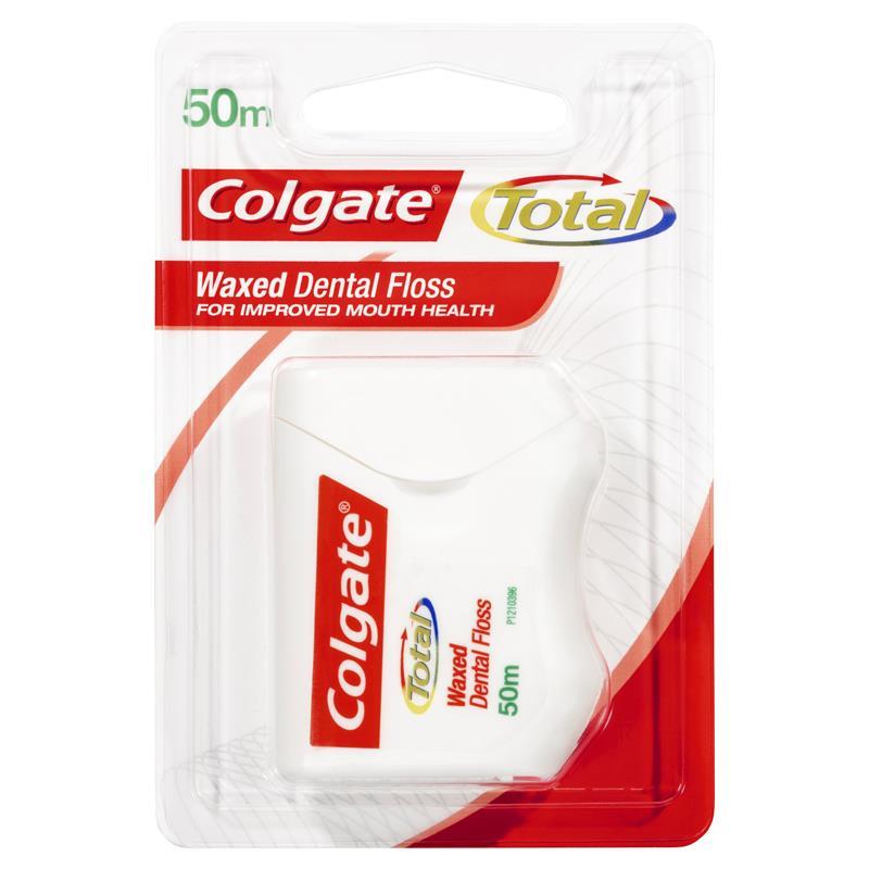 Colgate Waxed Dental Floss 50m