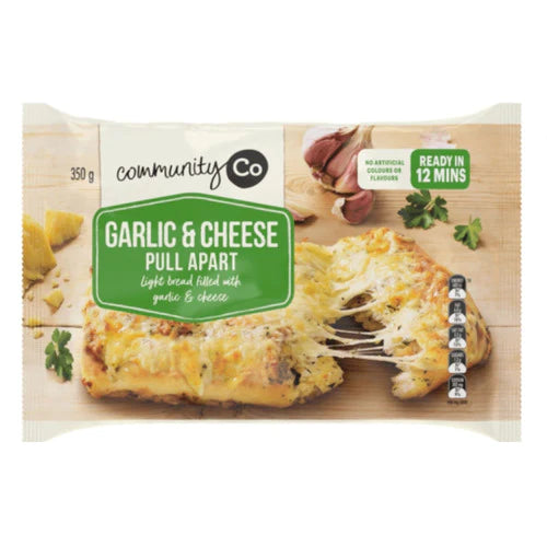 Community Co Garlic & Cheese Pull-Apart Bread 350g