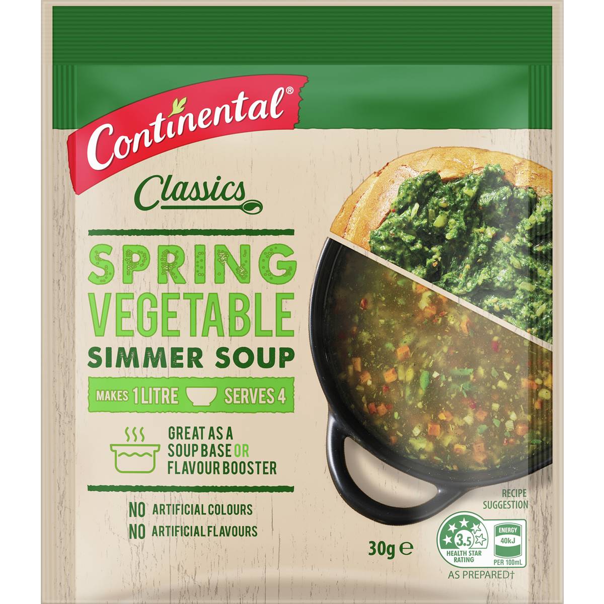 Continental Simmer Soup Spring Vegetable 30g