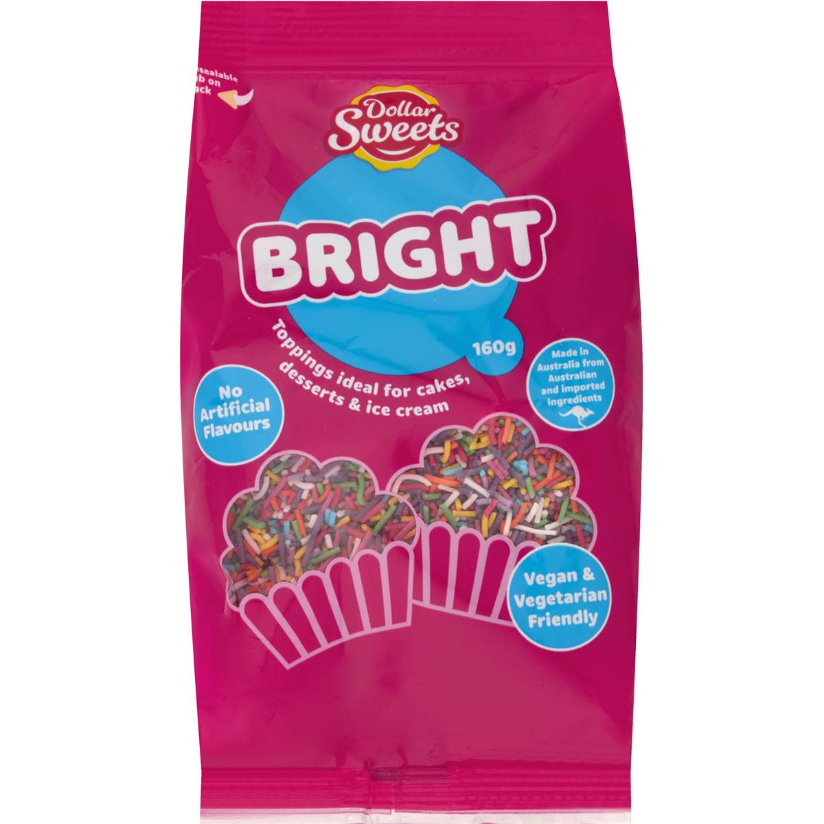 Dollar Sweets Bright Sprinkles 160g