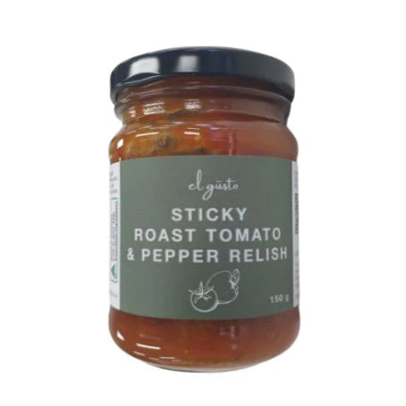 El Gusto Sticky Roast Tomato & Pepper Relish 150g