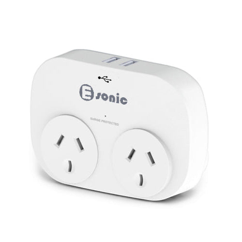 Esonic 2 USB 2 Outlets AC Adapter 2.4A