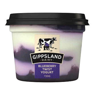 Gippsland Dairy Yoghurt 700g - Blueberry