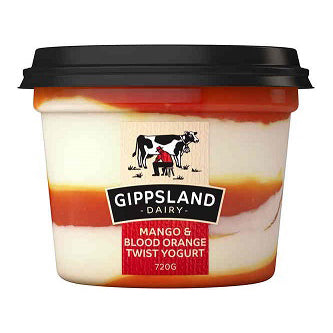 Gippsland Dairy Yoghurt 700g - Mango & Blood Orange