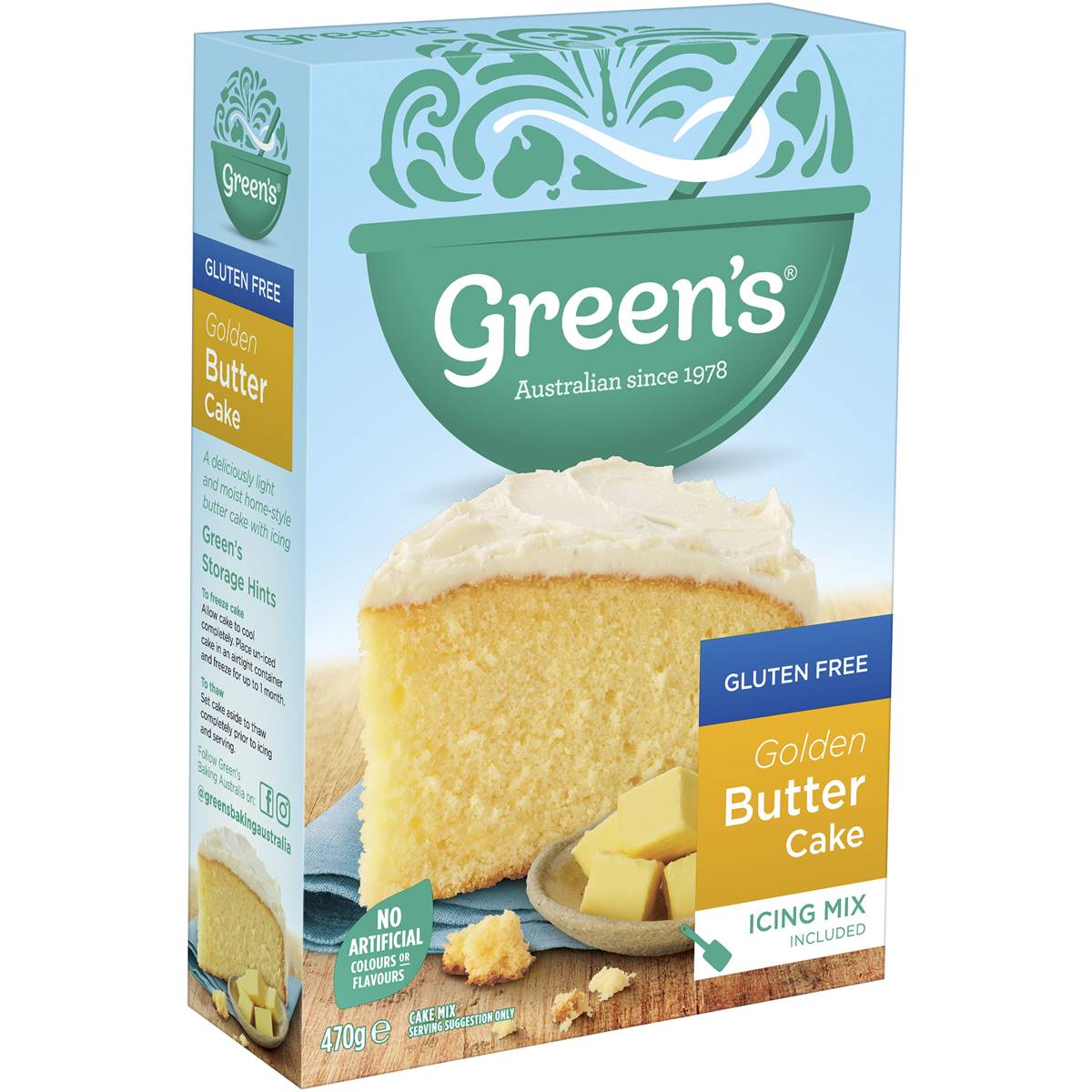 Green's Gluten Free Butter Cake 470g