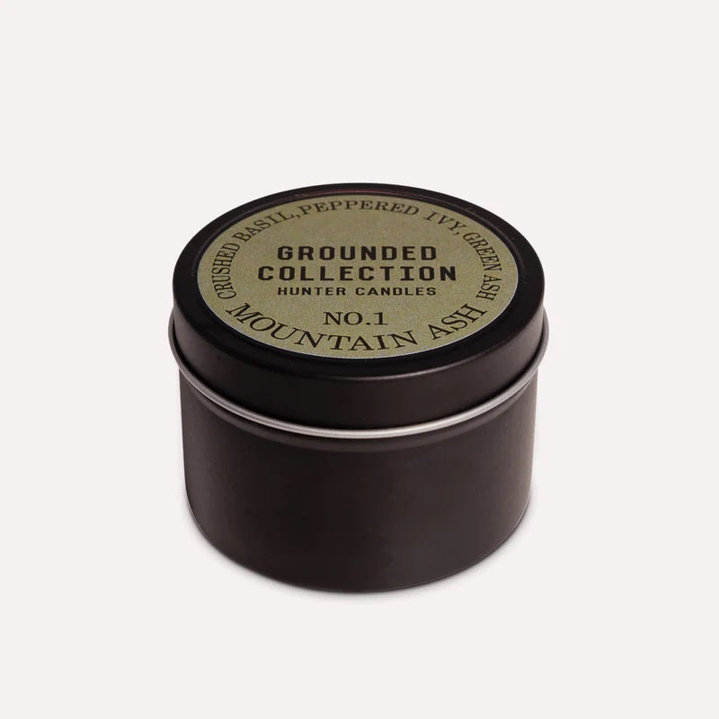 Hunter Candle Traveller Tin No.1 Mountain Ash - Basil, Ivy & Green Ash