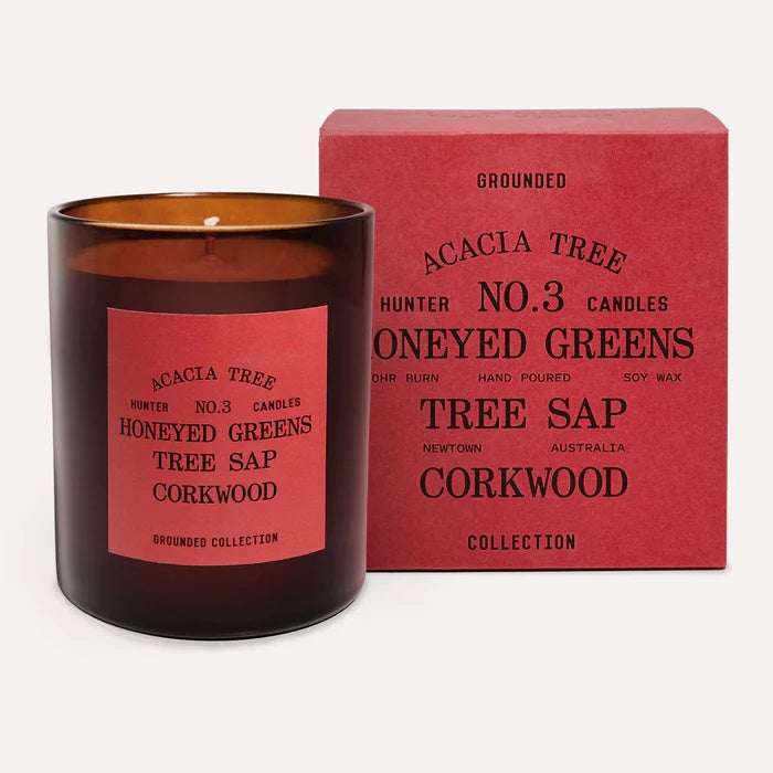 Hunter Candle No. 3 Acacia Tree - Honeyed Greens, Tree Sap & Corkwood