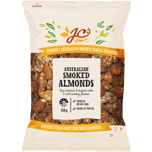 JC Nuts Almonds Smoked 150g