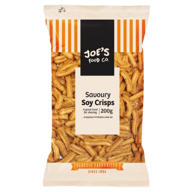 JC Nuts Joes Snacks Soya Crisps Original 200g