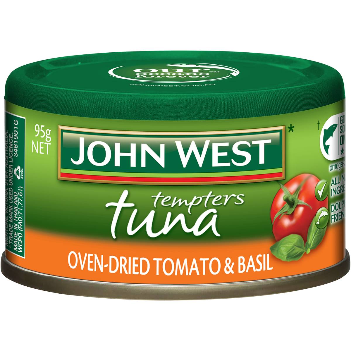 John West Tuna Tempters Oven-Dried Tomato & Basil 95g